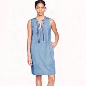 Jcrew denim shift dress